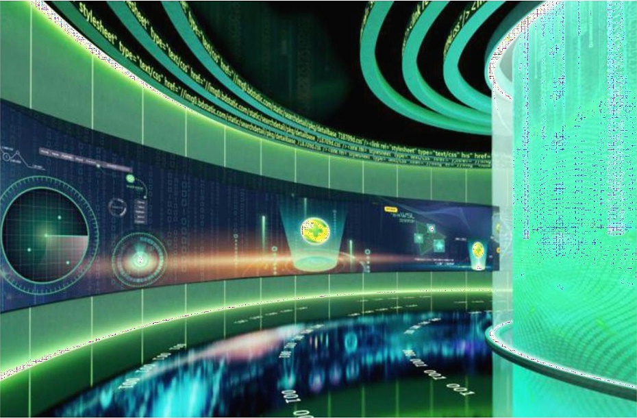 700平方企業(yè)簡約展廳設(shè)計(jì)-奇虎360展覽館裝修-文豐裝飾