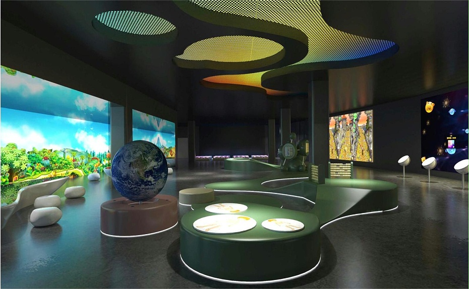 800平方展廳裝修設(shè)計(jì)-湯臣倍健營(yíng)養(yǎng)探索館效果圖-文豐裝飾