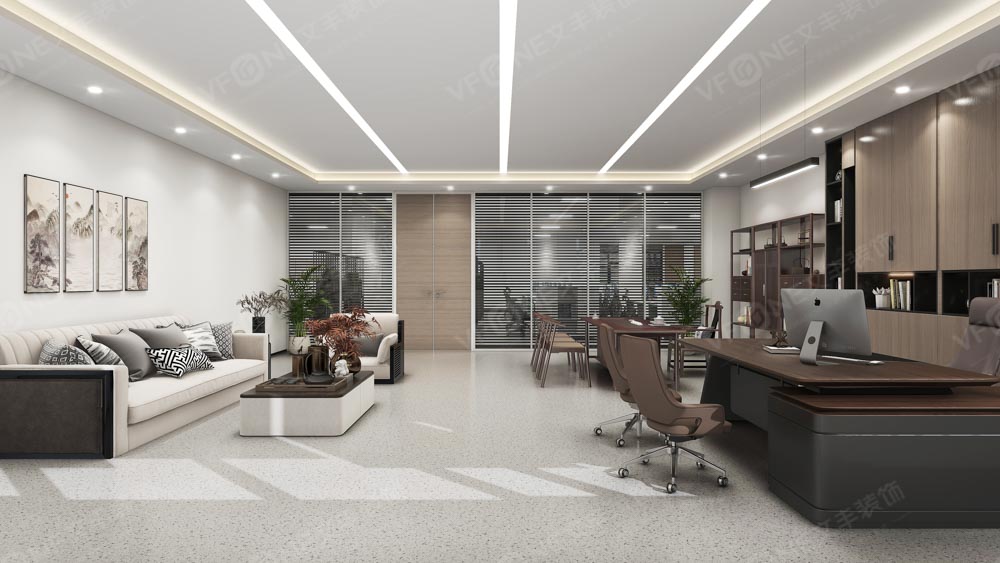 山西英特麗廠房展廳辦公裝修項目效果圖-文豐裝飾設(shè)計效果圖大全